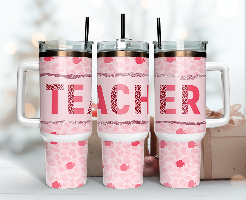 Teacher Tumbler Wrap 40oz, Teacher Tumbler Png 28