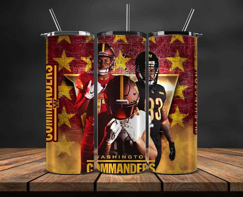 Washington Commanders Tumbler Wrap, NFL Logo Tumbler Png, NFL Design Png-29