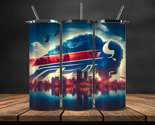 Buffalo Bills Tumbler Wrap, NFL Trendy Tumbler 30