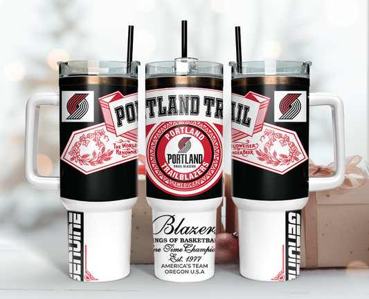 Portland Trail BlazersTumbler Wrap 40oz, Nba Tumbler Wrap 40oz