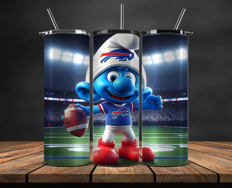 Buffalo Bills Tumbler Wrap, NFL Trendy Tumbler 31