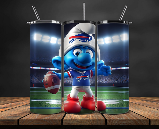 Buffalo Bills Tumbler Wrap, NFL Trendy Tumbler 31