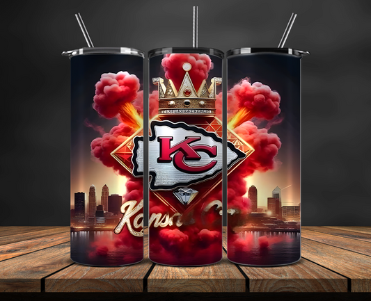 Kansas City Chiefs Tumbler Wrap, NFL Trendy Tumbler 31