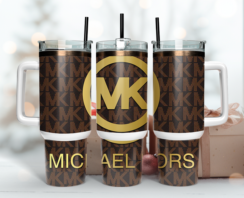 Michael Kors Tumbler Wrap 40oz, Logo Fashion Tumbler Wrap 40oz, Tumbler 40oz Png 32