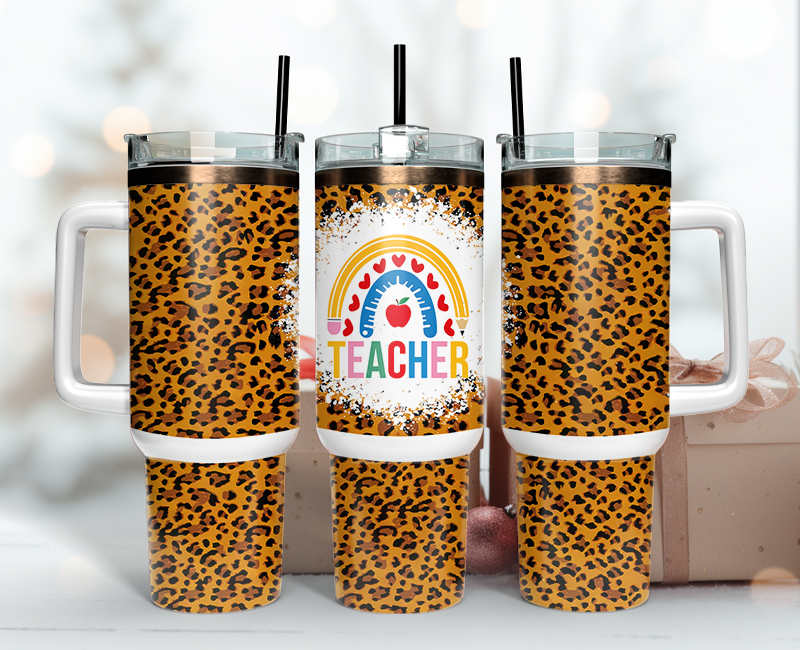 Teacher Tumbler Wrap 40oz, Teacher Tumbler Png 33