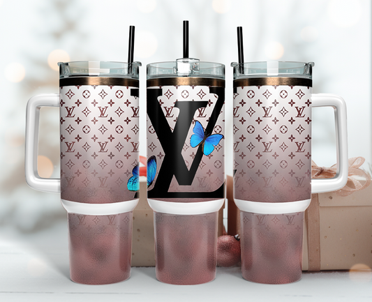 Louis Vuitton Tumbler Wrap 40oz, Logo Fashion Tumbler Wrap 40oz, Tumbler 40oz Png 34