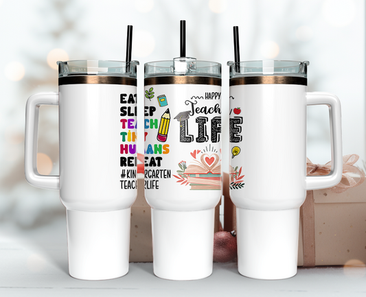 Teacher Tumbler Wrap 40oz, Teacher Tumbler Png 34