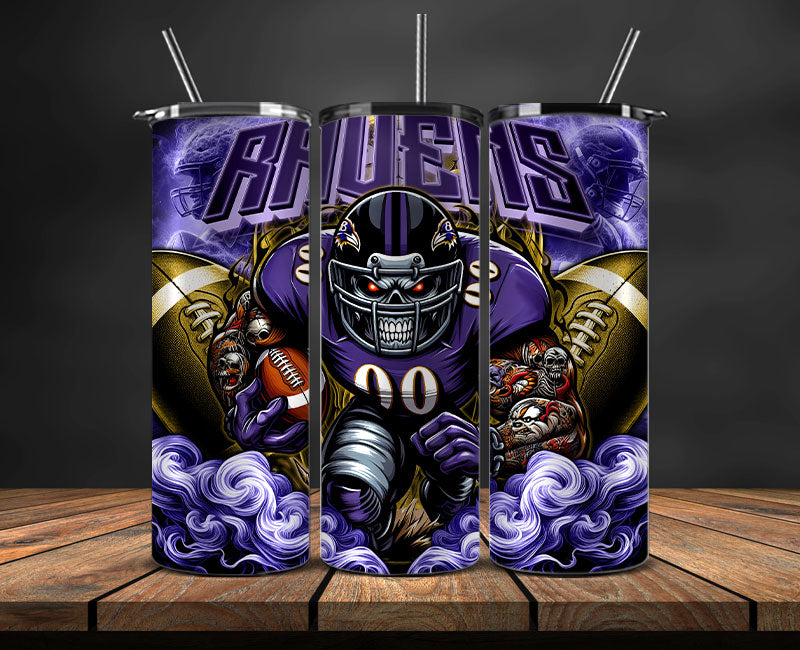 Baltimore Ravens Tumbler Wrap, NFL Tumbler Wrap By AI, AI Tumbler Wrap 35