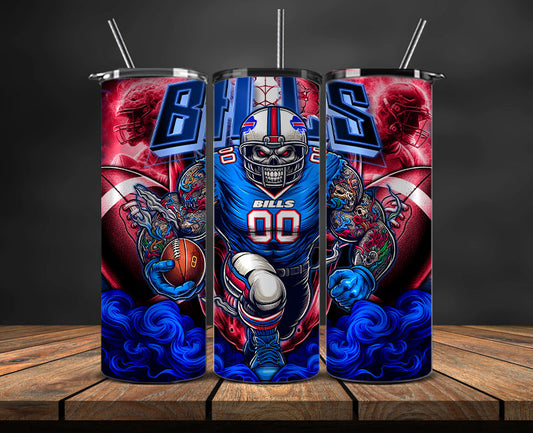 Buffalo Bills Tumbler Wrap, NFL Tumbler Wrap By AI, AI Tumbler Wrap 36