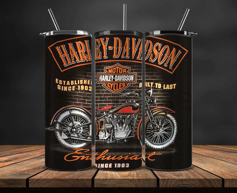 Harley Skinny Tumbler Png, Motor Harley Digital Tumbler Wrap, Harley Tumbler Wrap New 37