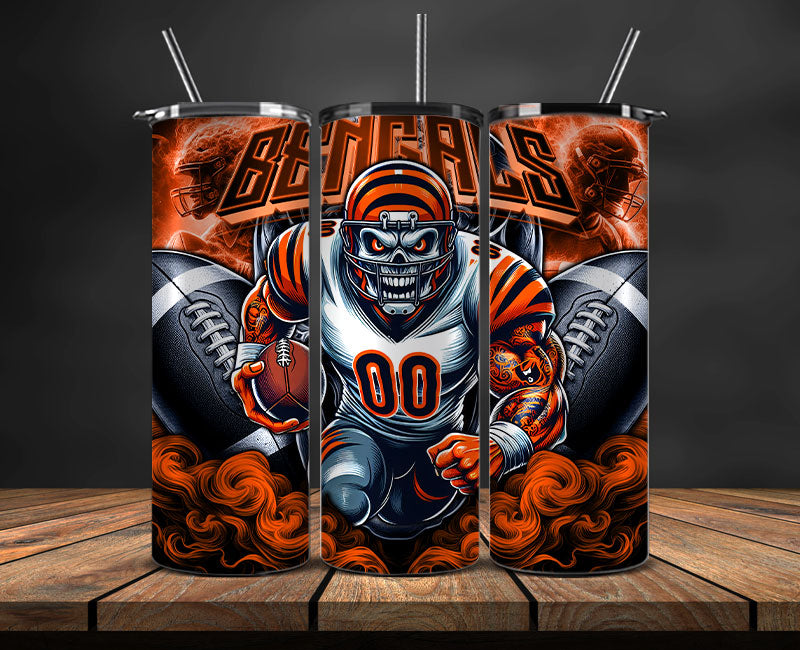 Cincinnati Bengals Tumbler Wrap, NFL Tumbler Wrap By AI, AI Tumbler Wr ...