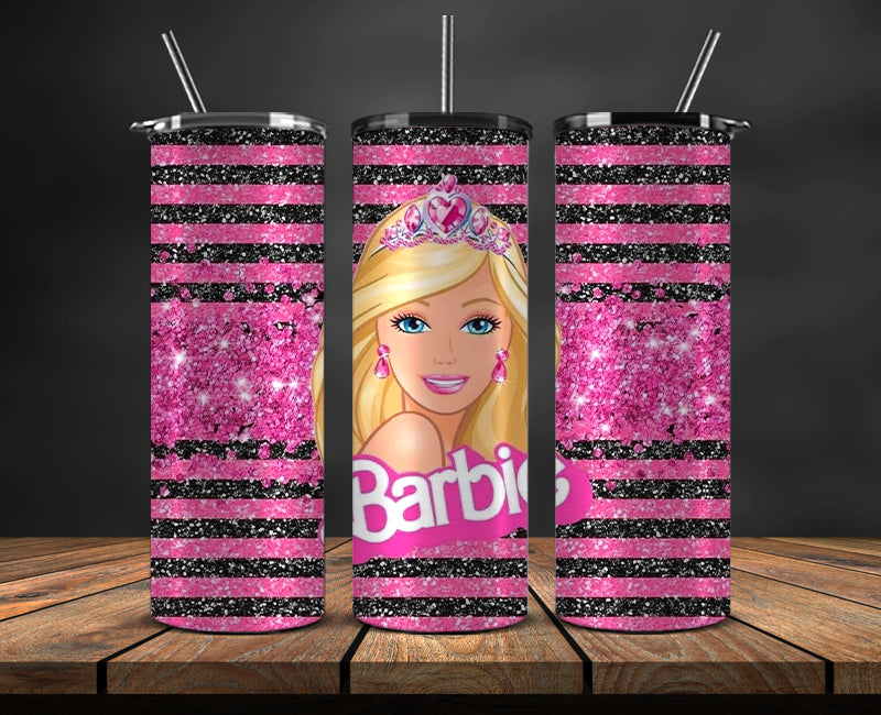 Barbie Tumbler Wrap, Barbie Doll PNG, Barbie 3D Skinny 20oz 03 – Tumblerpng