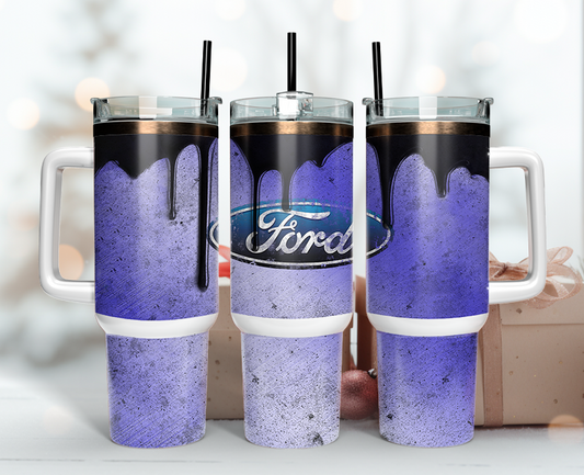 Ford Tumbler Wrap 40oz, Logo Car Tumbler Wrap 40oz