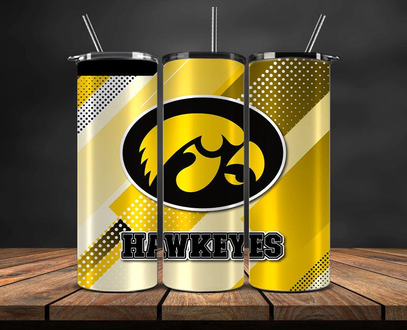 Hawkeyes Logo 20 oz Tumbler Png ,College Football 20 Oz Tumbler Wrap 42