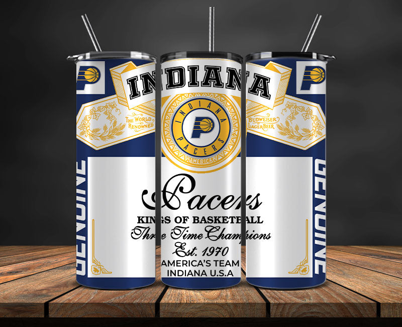 Indiana Pacers Tumbler Wrap, Basketball Design,NBA Teams,NBA Sports,Nba Tumbler Wrap,NBA DS-43