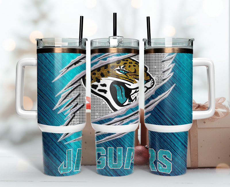 Jacksonville Jaguars Tumbler 40oz Png, 40oz Tumler Png 45