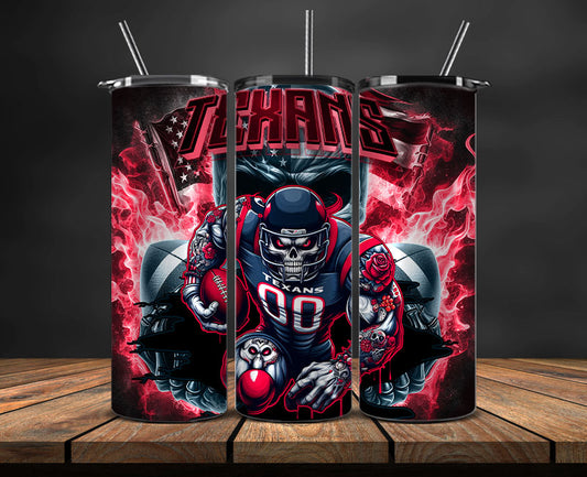 Houston Texans Fire Tumbler Wraps,NFL Tumbler Wrap By AI, AI Tumbler Design 45