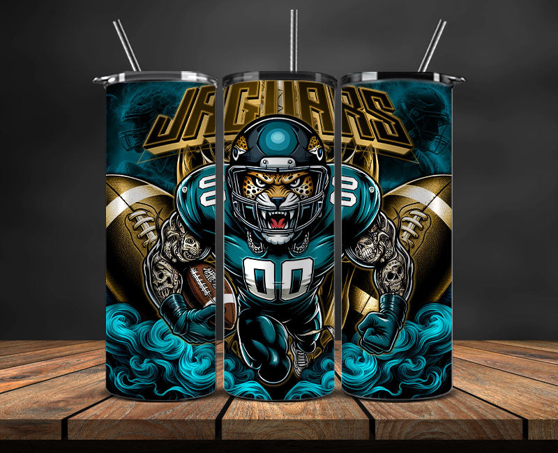 Jacksonville Jaguars Tumbler Wrap, NFL Tumbler Wrap By AI, AI Tumbler Wrap 47