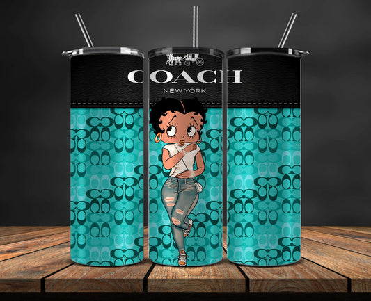 Coach Tumbler Wrap, Coach Tumbler Png ,Luxury Logo Fashion Png 04