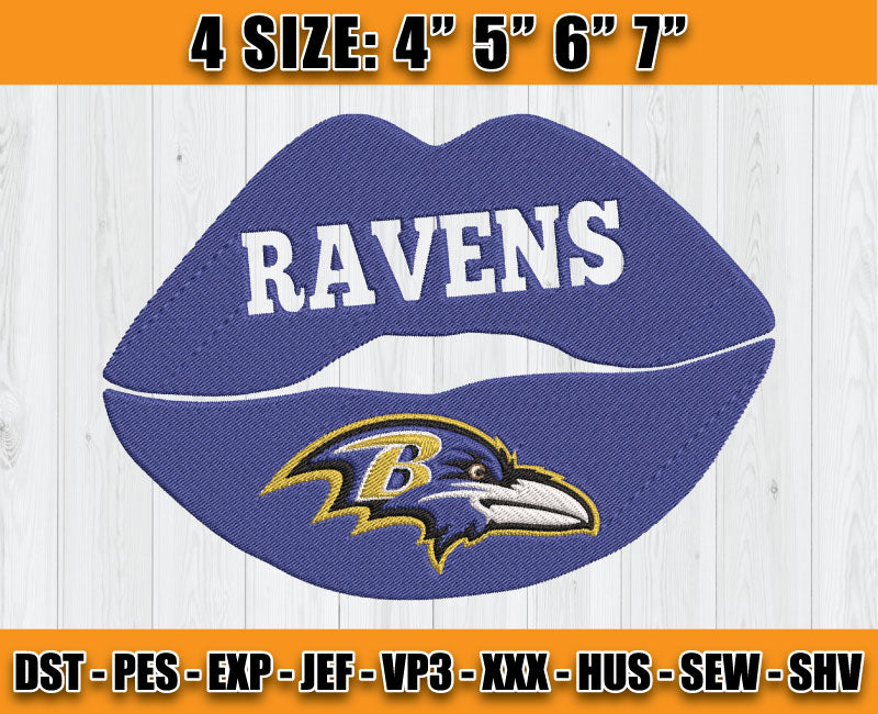 Ravens Embroidery, NFL Ravens Embroidery, NFL Machine Embroidery Digital 56