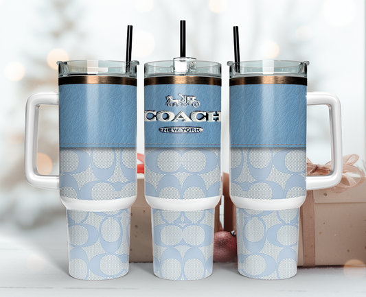 Coach Tumbler Wrap 40oz, Logo Fashion Tumbler Wrap 40oz, Tumbler 40oz Png 56