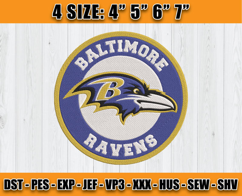 Ravens Embroidery, NFL Ravens Embroidery, NFL Machine Embroidery Digital 57