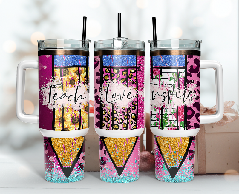 Teacher Tumbler Wrap 40oz, Teacher Tumbler Png 57