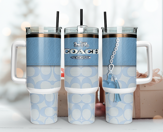 Coach Tumbler Wrap 40oz, Logo Fashion Tumbler Wrap 40oz, Tumbler 40oz Png 57