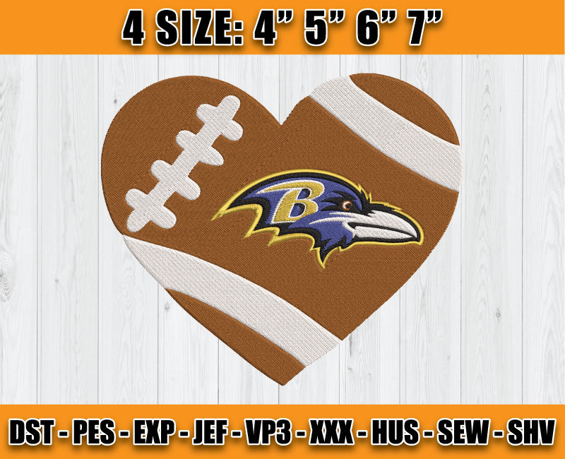 Ravens Embroidery, NFL Ravens Embroidery, NFL Machine Embroidery Digital 58