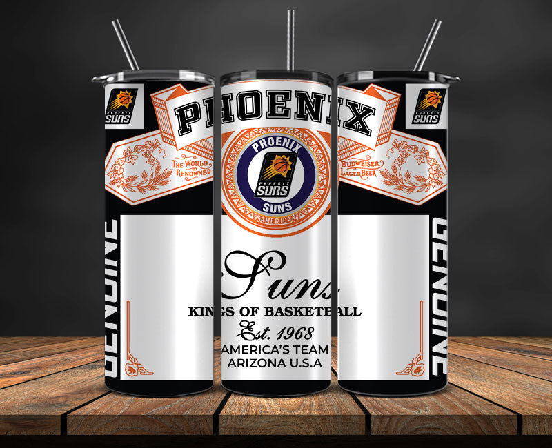 Phoenix Suns Tumbler Wrap, Basketball Design,NBA Teams,NBA Sports,Nba Tumbler Wrap,NBA DS-59