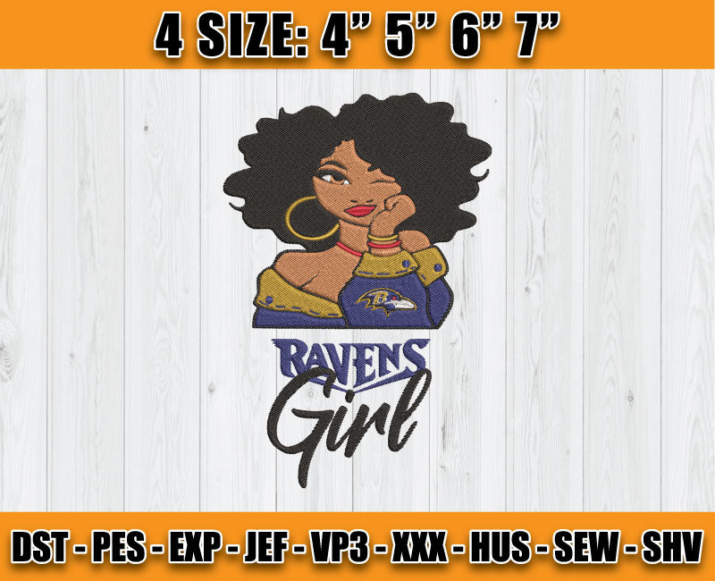 Ravens Embroidery, Betty Boop Embroidery, NFL Machine Embroidery Digital 63