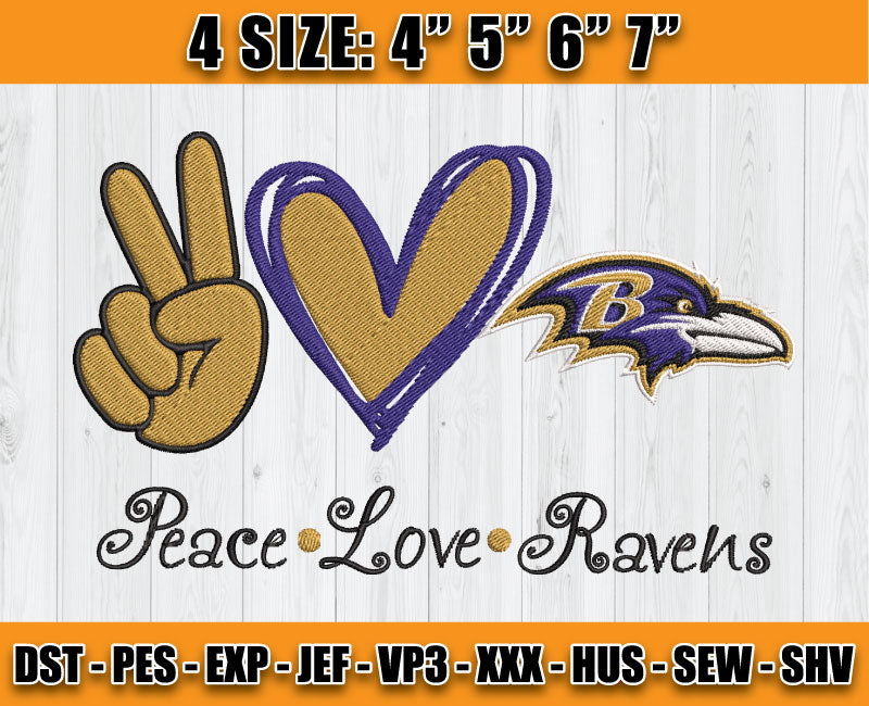 Ravens Embroidery, NFL Ravens Embroidery, NFL Machine Embroidery Digital 64