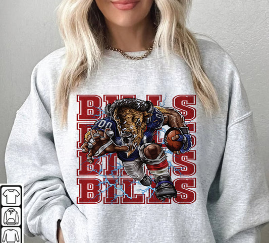 Buffalo Bills Football Sweatshirt png ,  T-Shirt Png, NFL T-Shirt Design 68