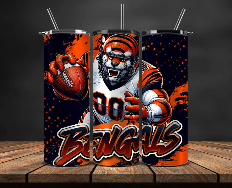 Cincinnati Bengals Tumbler Wrap, NFL Tumbler Wrap By AI, AI Tumbler Wrap 71