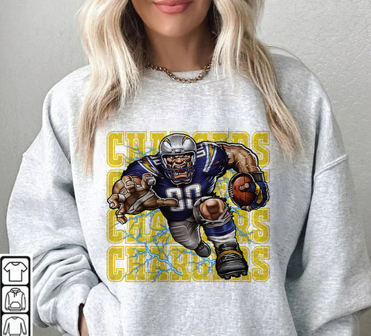 Los Angeles Chargers Football Sweatshirt png ,  T-Shirt Png, NFL T-Shirt Design 73