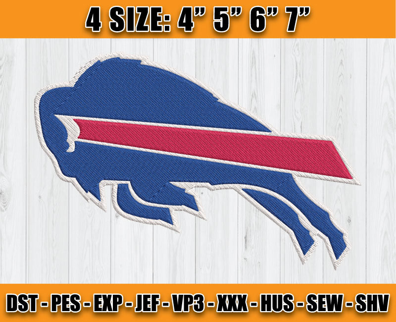 Buffalo Bills Embroidery, NFL Buffalo Bills Embroidery, NFL Machine Embroidery Digital 77