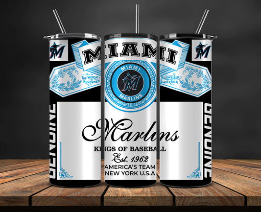 Miami Marlins Tumbler Wrap, MLB Tumbler Wrap New-78