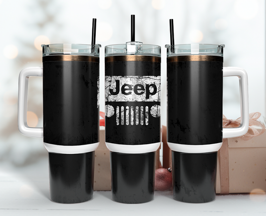 Jeep Tumbler Wrap 40oz, Logo Car Tumbler Wrap 40oz