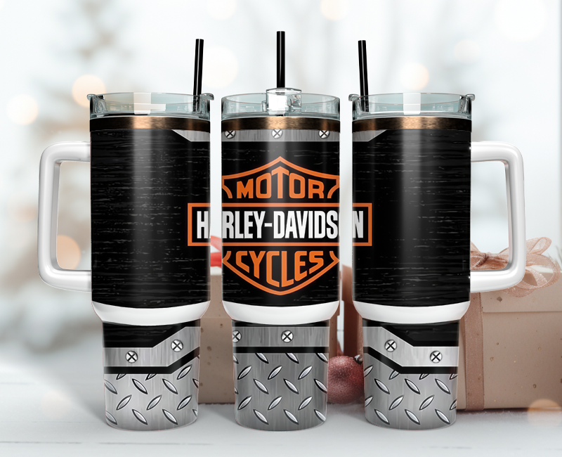 Harley Davidson Tumbler Wrap 40oz, Harley Davidson Tumbler Png 07