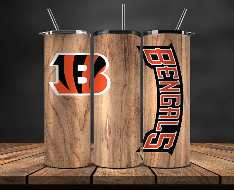 Cincinnati Bengals Tumbler Wrap, NFL Logo Tumbler Png, NFL Design Png-81