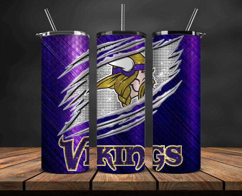 Minnesota Vikings Tumbler Wraps ,Vikings Logo, Nfl Tumbler Png 85