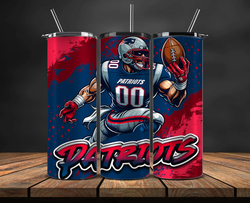 New England Patriots Tumbler Wrap, NFL Tumbler Wrap By AI, AI Tumbler Wrap 86