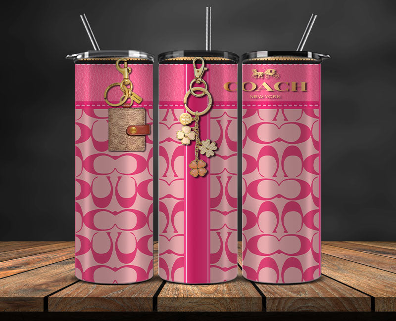 Coach Tumbler Wrap, Coach Tumbler Png ,Luxury Logo Fashion Png 08