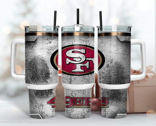 San Francisco 49ers Tumbler 40oz Png,  40oz Tumbler Skinny  92