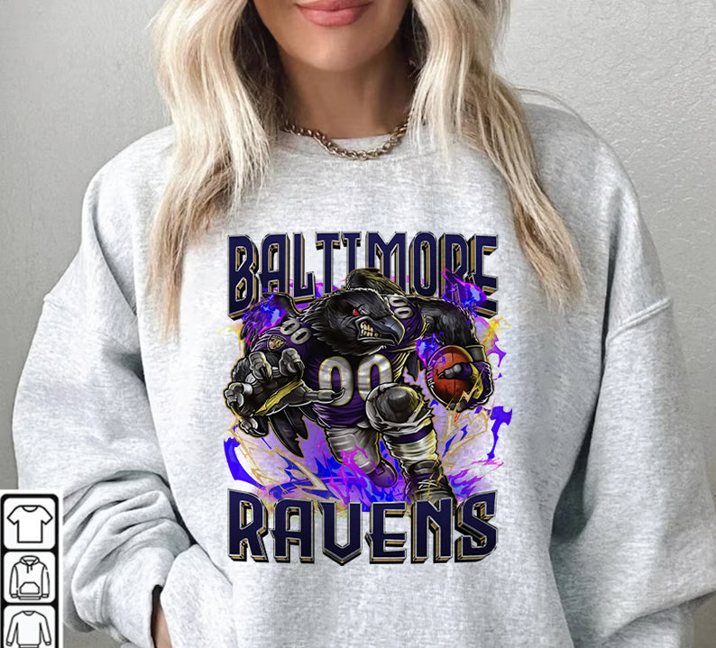 Baltimore Ravens Football Sweatshirt png ,  T-Shirt Png, NFL T-Shirt Design 99