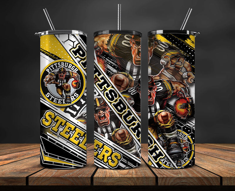 Steelers Football Png , Football Tumbler Png ,Sport Tumbler Wrap 10