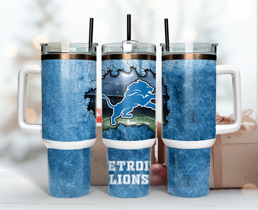 Detroit Lions Tumbler 40oz Png,  40oz Tumbler Skinny  110