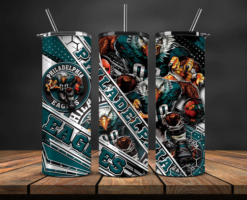 Eagles Football Png ,Football Tumbler Png ,Sport Tumbler Wrap 11