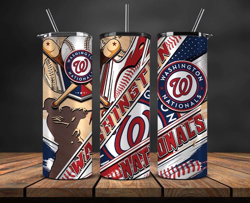 Washington Nationals Tumbler Wrap, Mlb Tumbler Mlb Logo Tumbler Png 11 ...