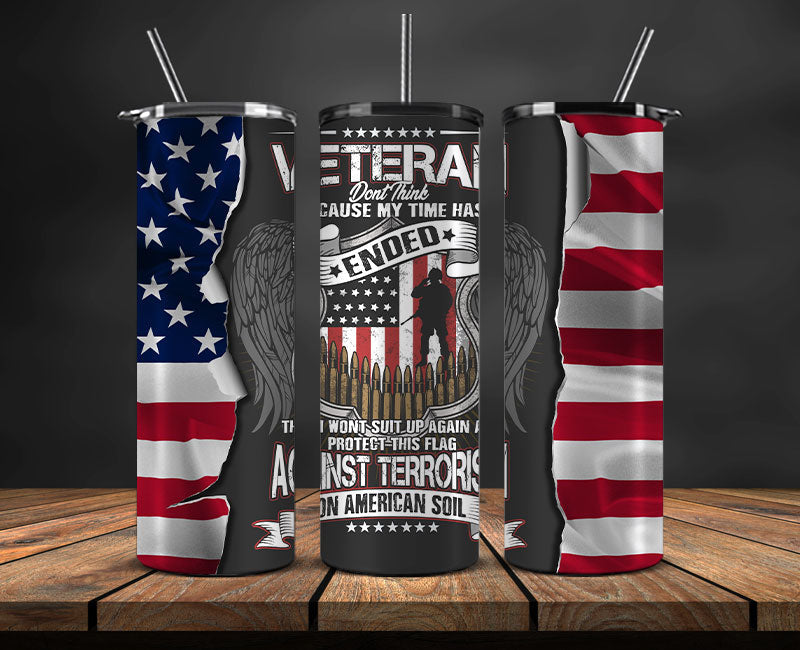 Veteran Military Tumbler, Veterans Day Tumbler , Veteran Tumbler Wrap ...